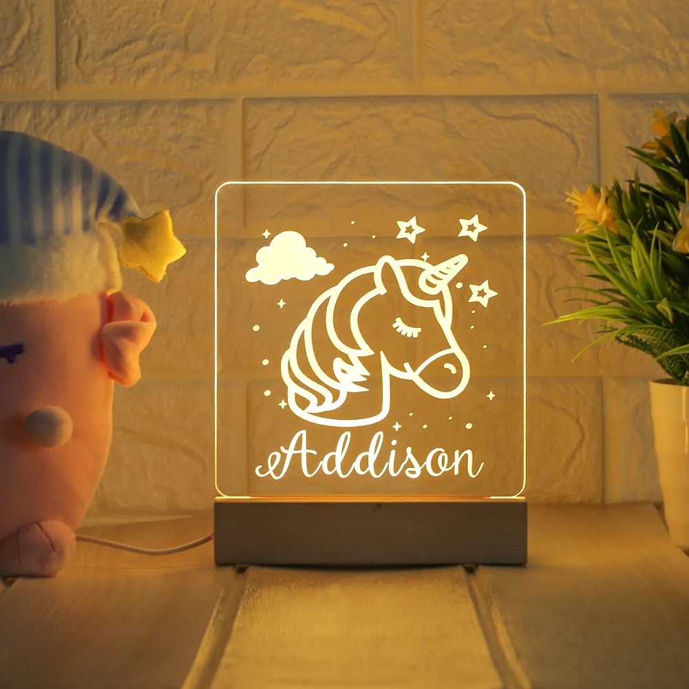 Personalized children's room night light