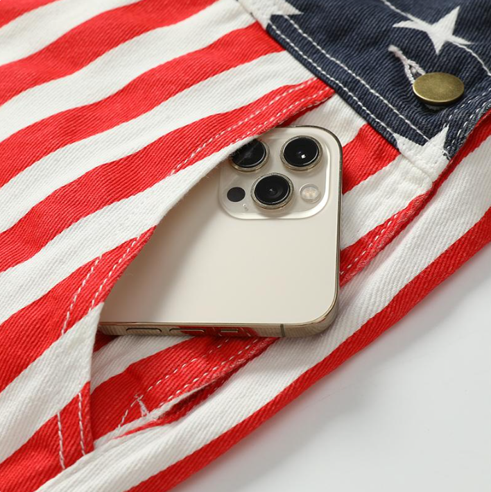 American Flag Overalls