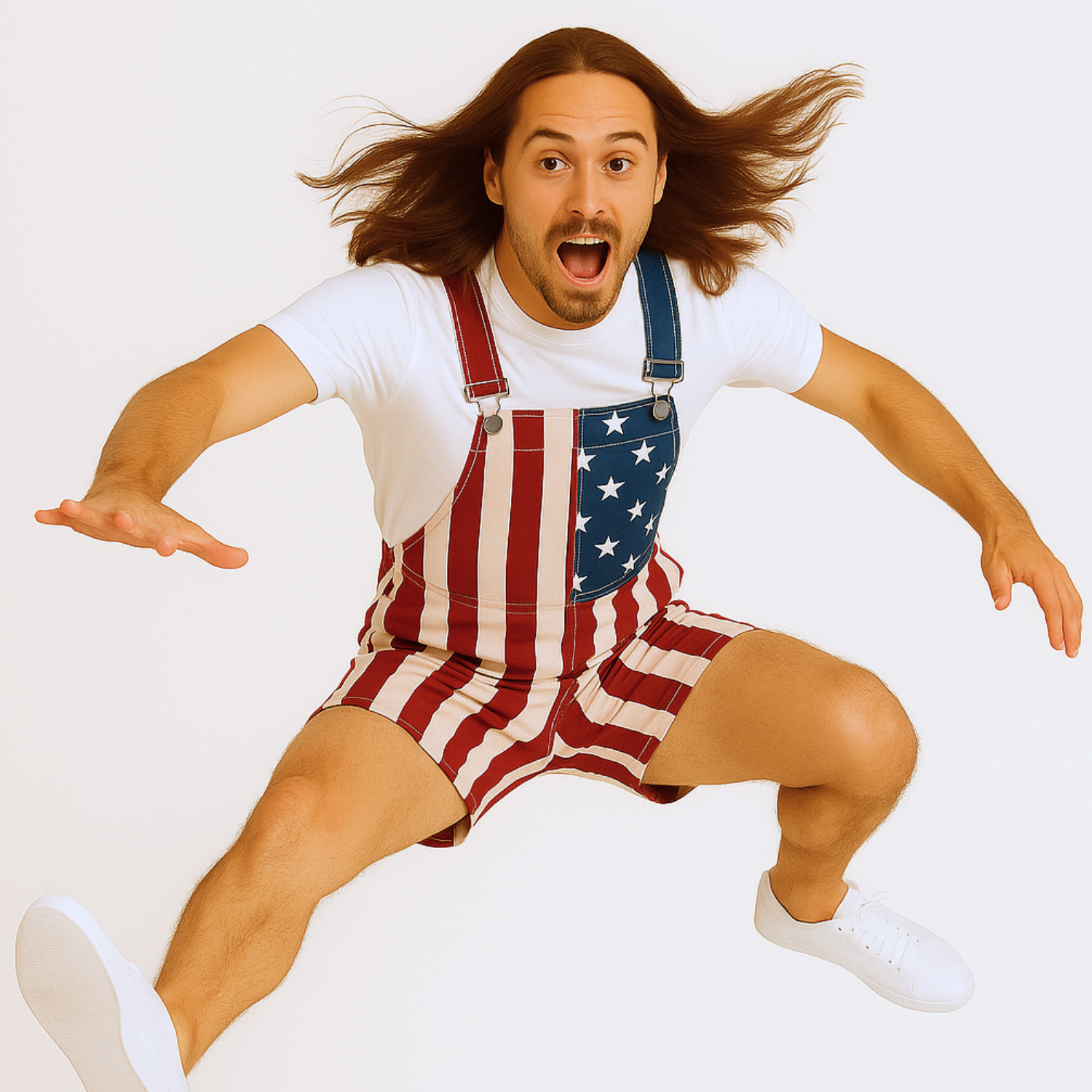 American Flag Overalls