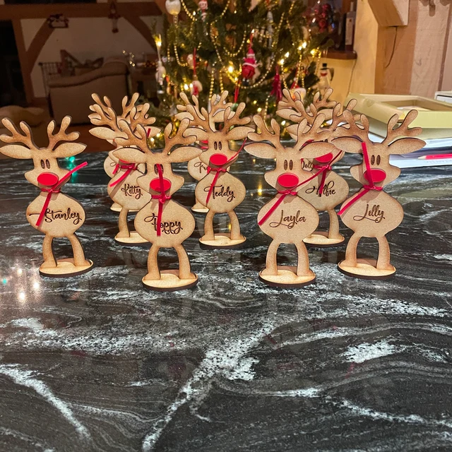 Personalised Freestanding Reindeer