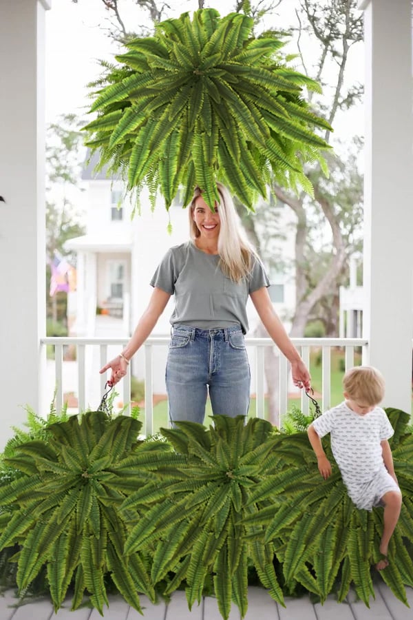 💥This Week's Special Price $19.99🌱UV Resistant Lifelike Artificial Boston Fern