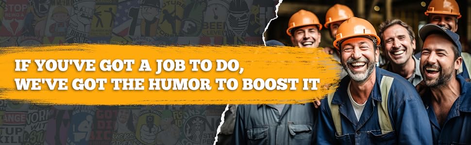 Funny Hard Hat Sticker, Gift for Blue Collar Worker