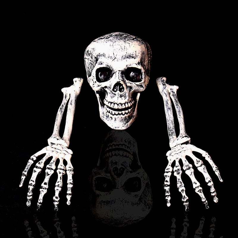 Skeleton Decoration in Garden Cemetery