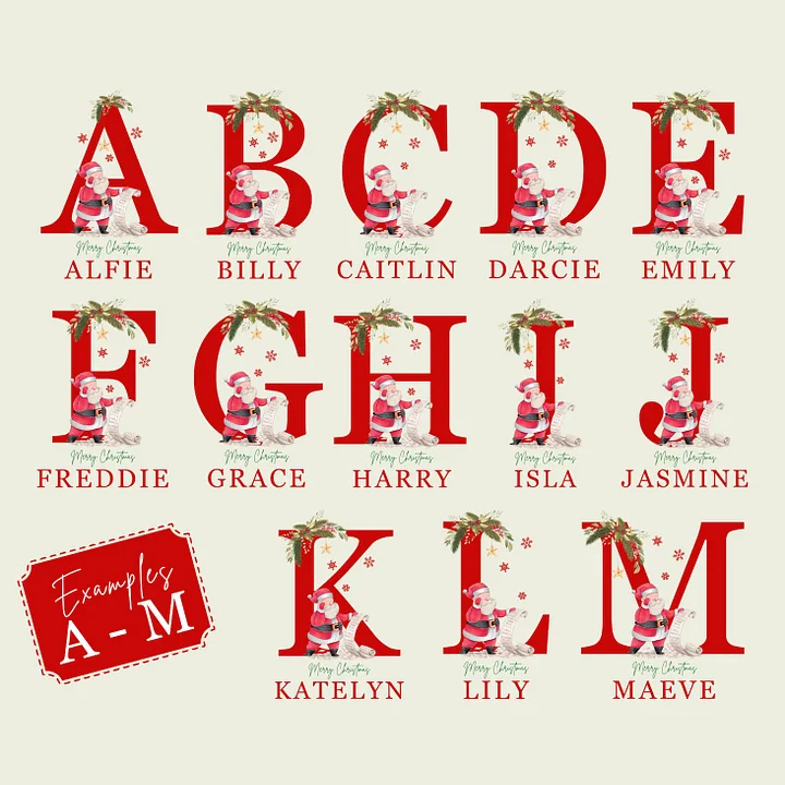 Personalized Christmas Gift Sack