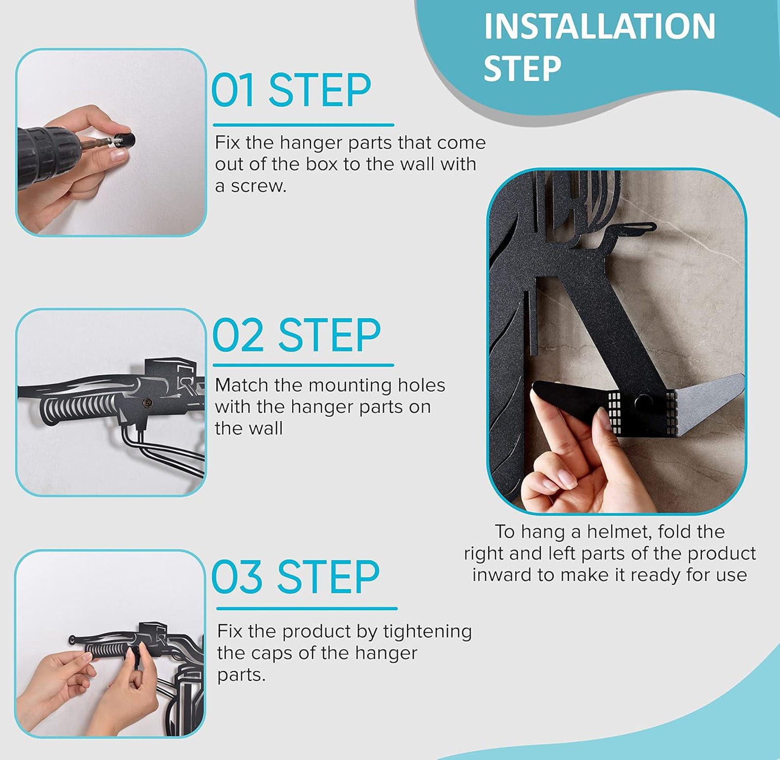 🎁The Best Gifts Motorcycle lovers-🏍️Helmet Holder Personalized Name