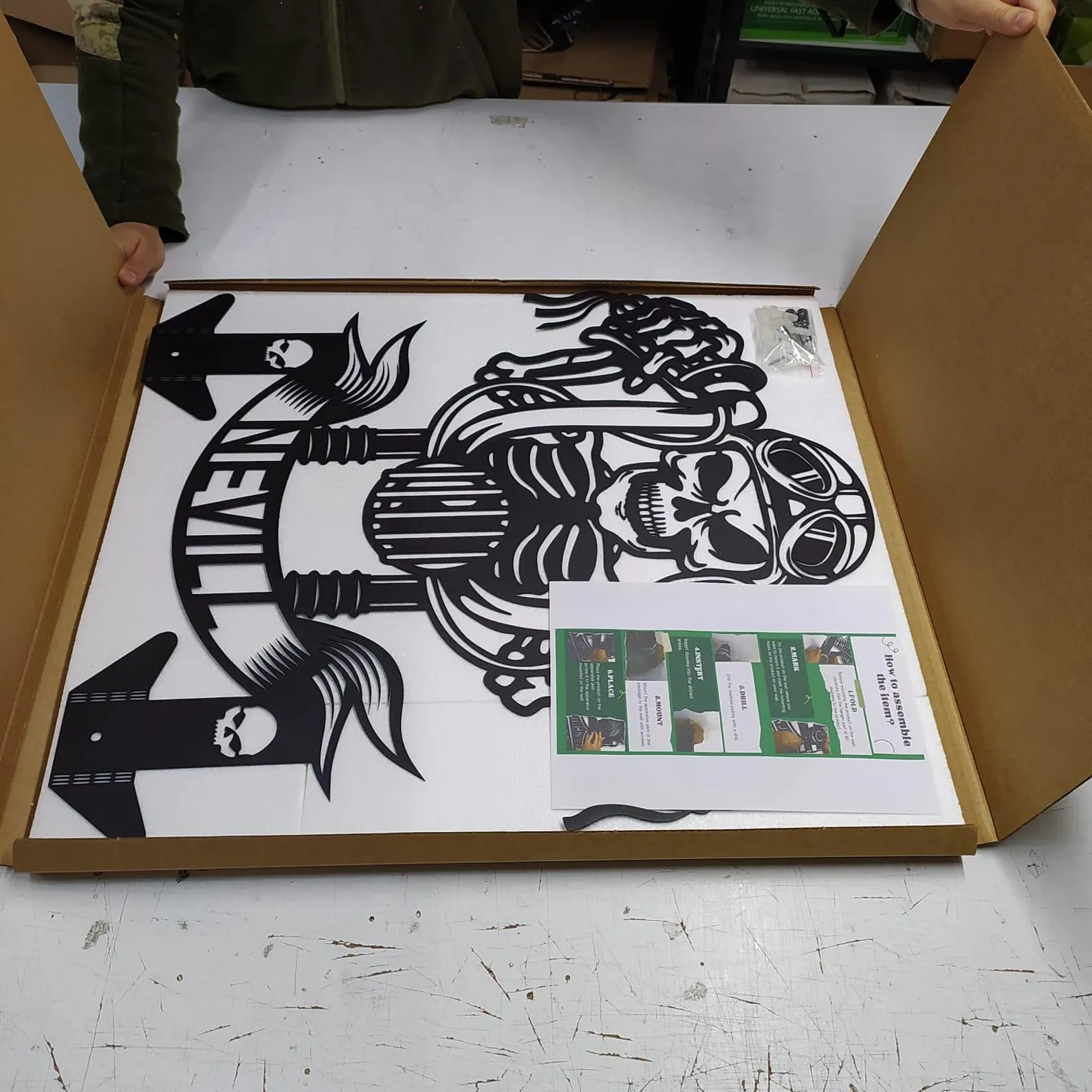 Custom Motorcycle Helmet Holder