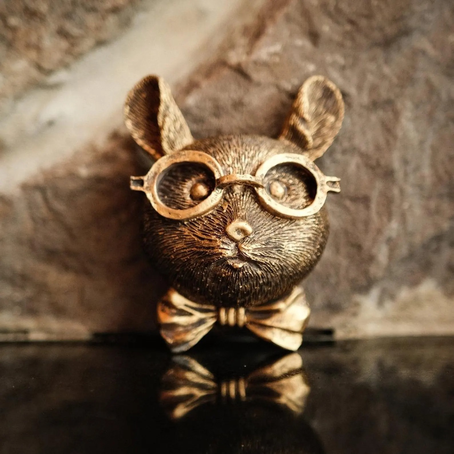 Rustic Animal Head Sculpture