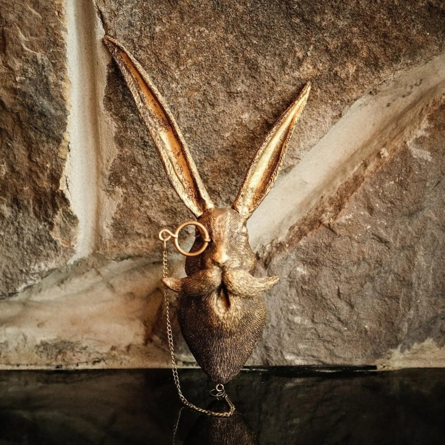 Rustic Animal Head Sculpture