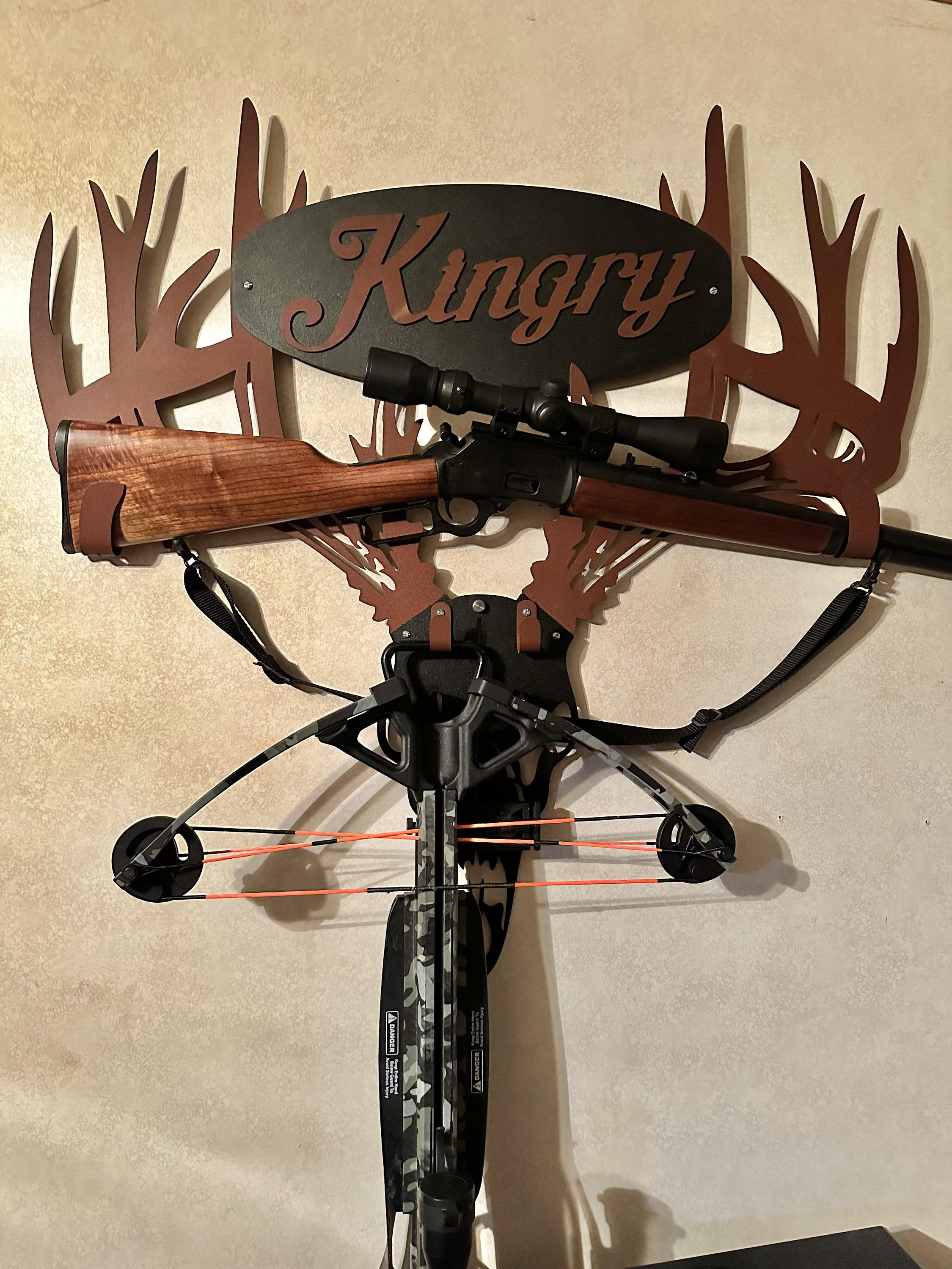 Personalized Metal Deer Skull Rack