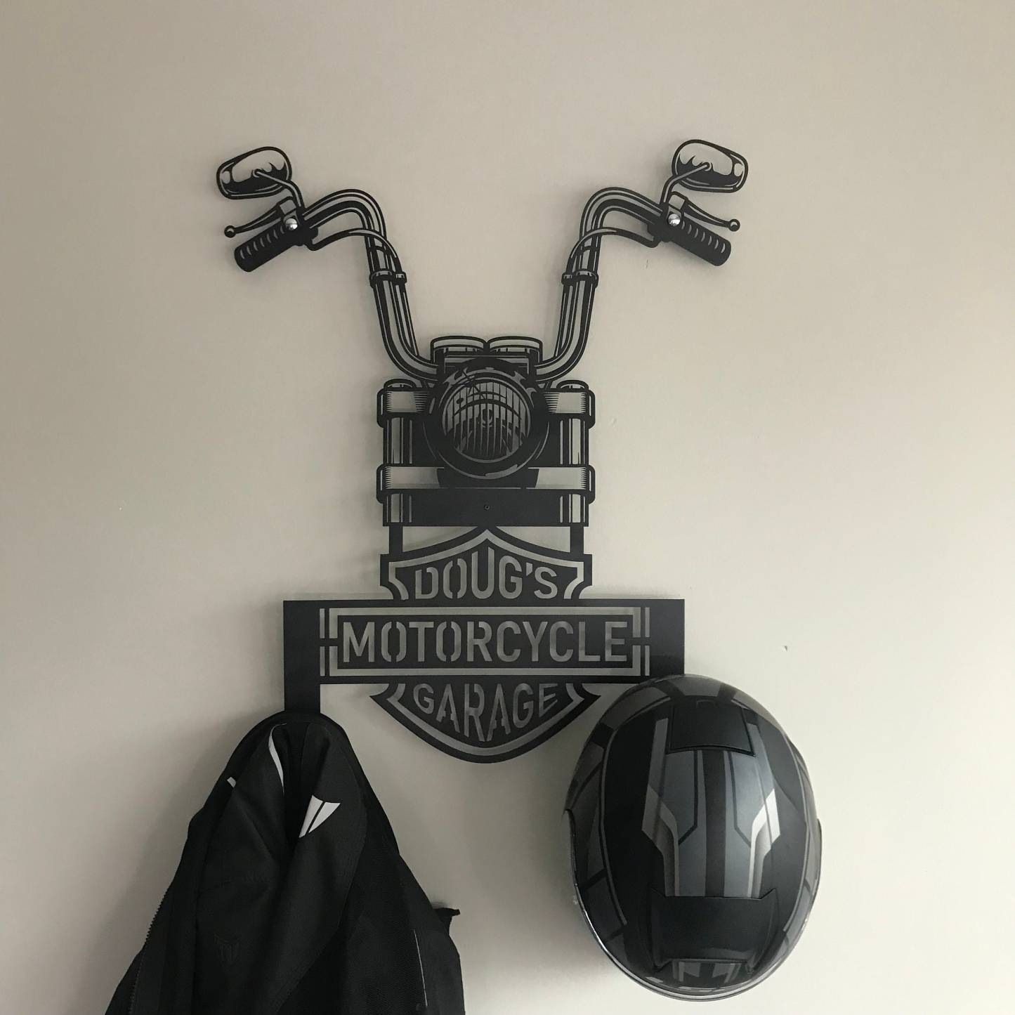 Custom Motorcycle Helmet Holder, Great Gift for Bikers