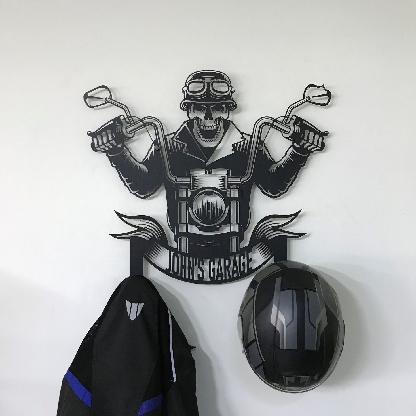 Custom Motorcycle Helmet Holder, Great Gift for Bikers