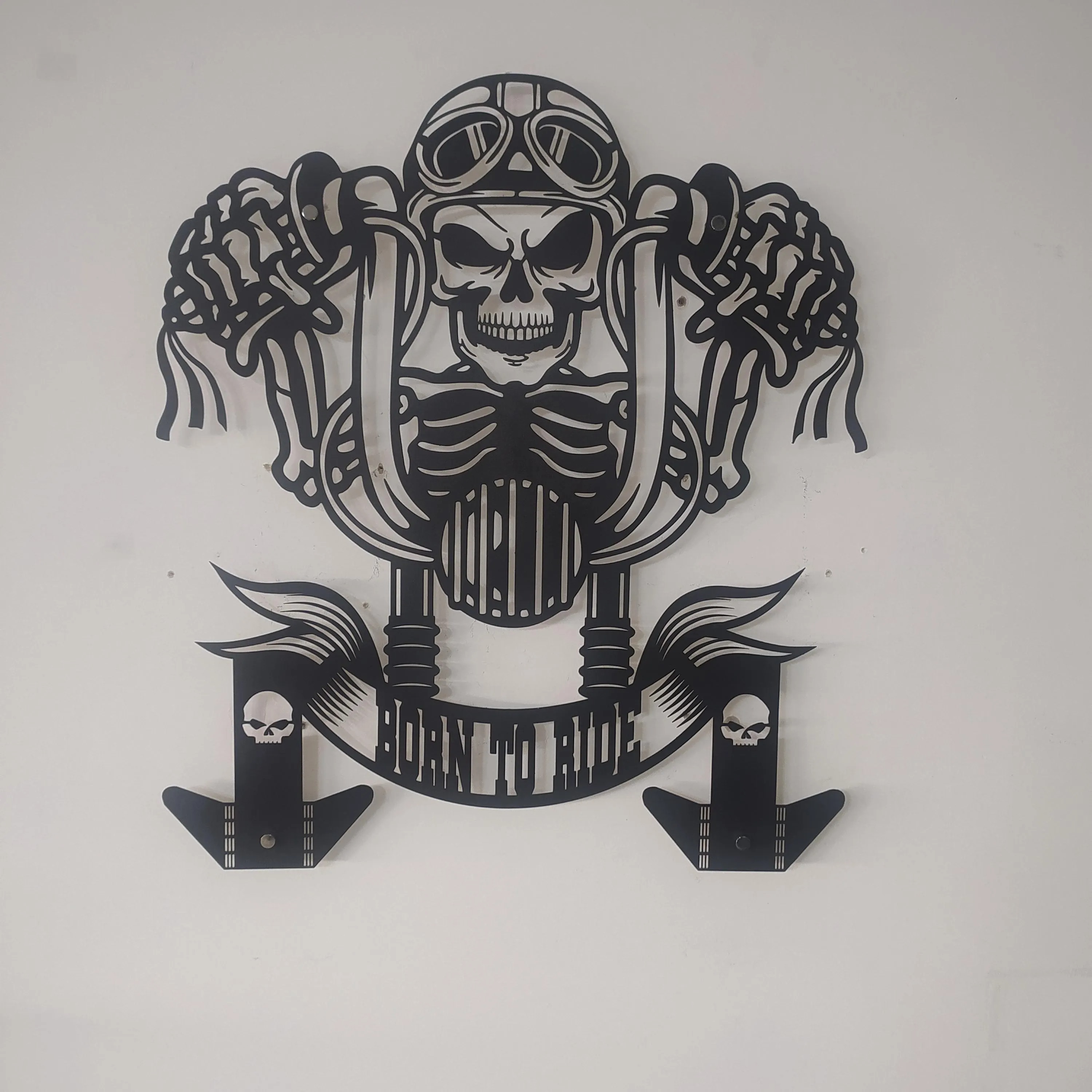 Custom Motorcycle Helmet Holder