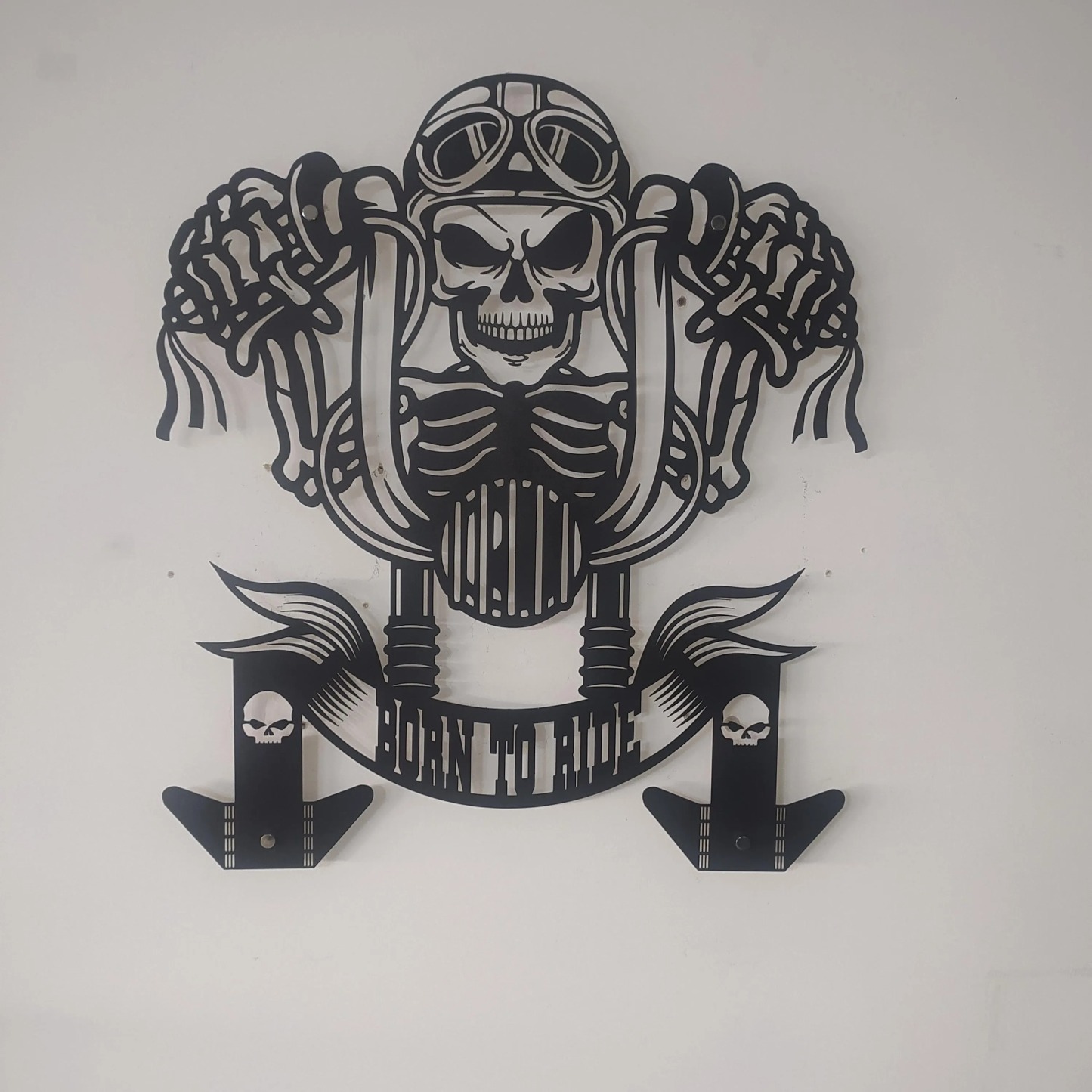 Custom Motorcycle Helmet Holder