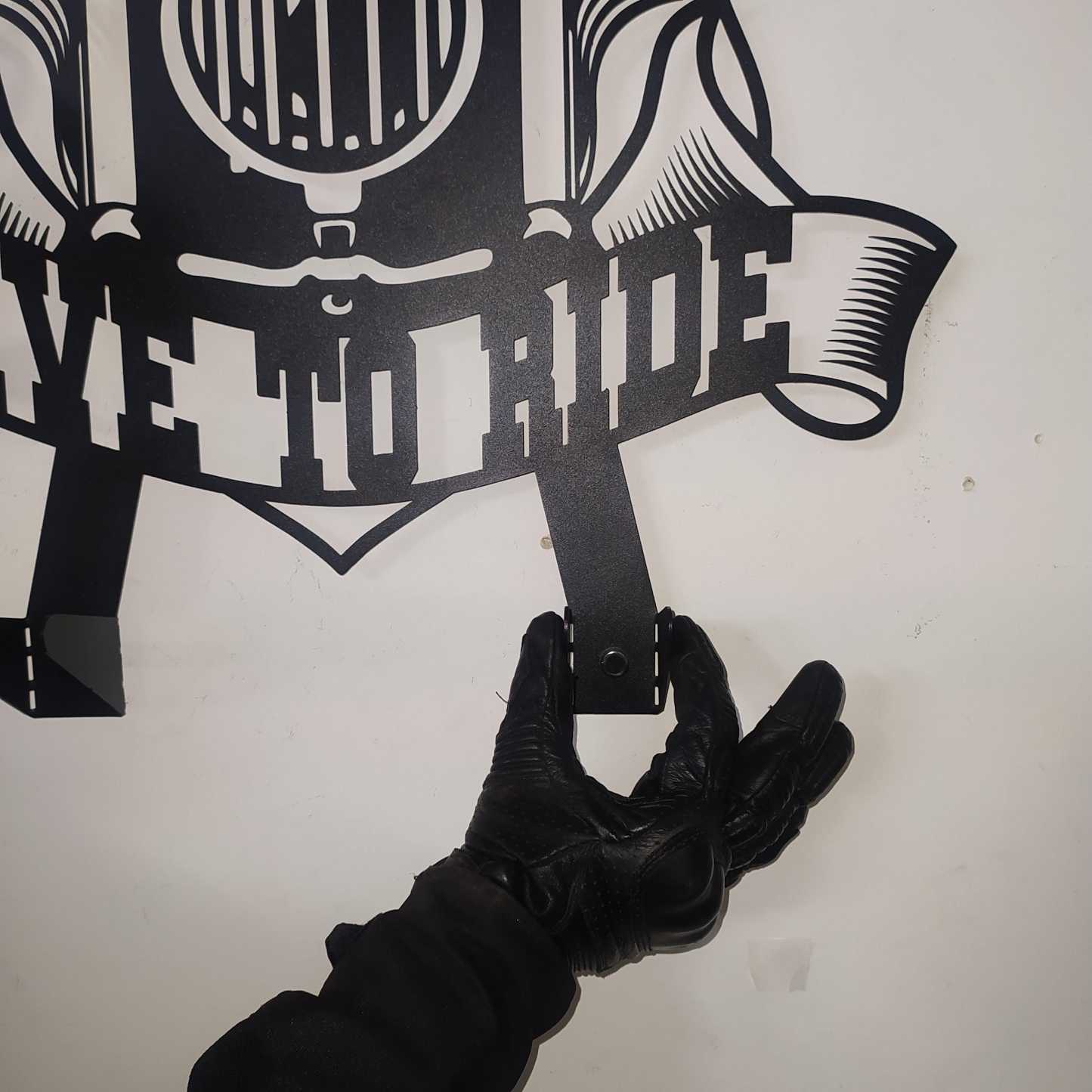 Custom Helmet Holder, Motorcycle Decor