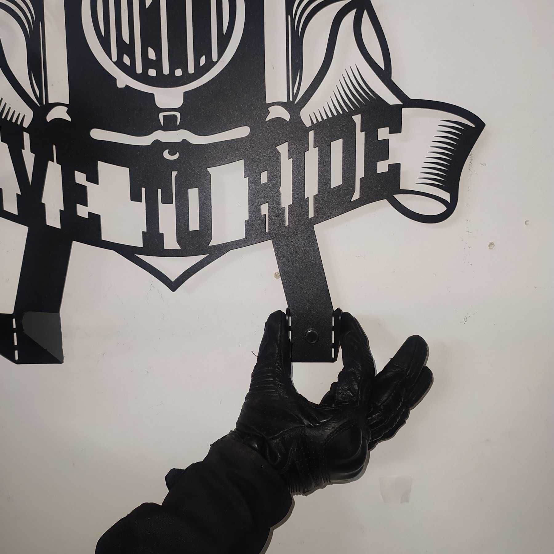 Custom Helmet Holder, Motorcycle Decor