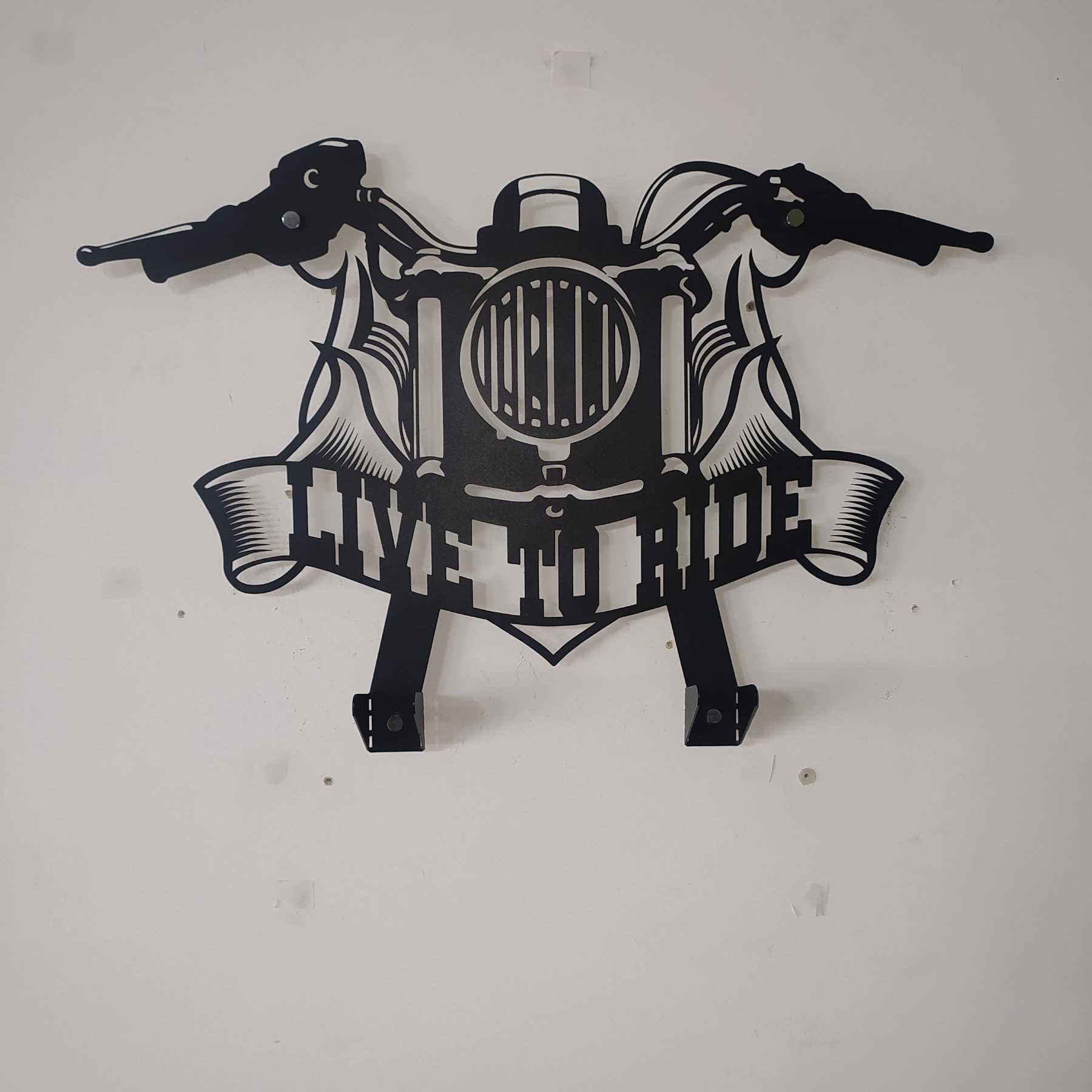 Custom Helmet Holder, Motorcycle Decor