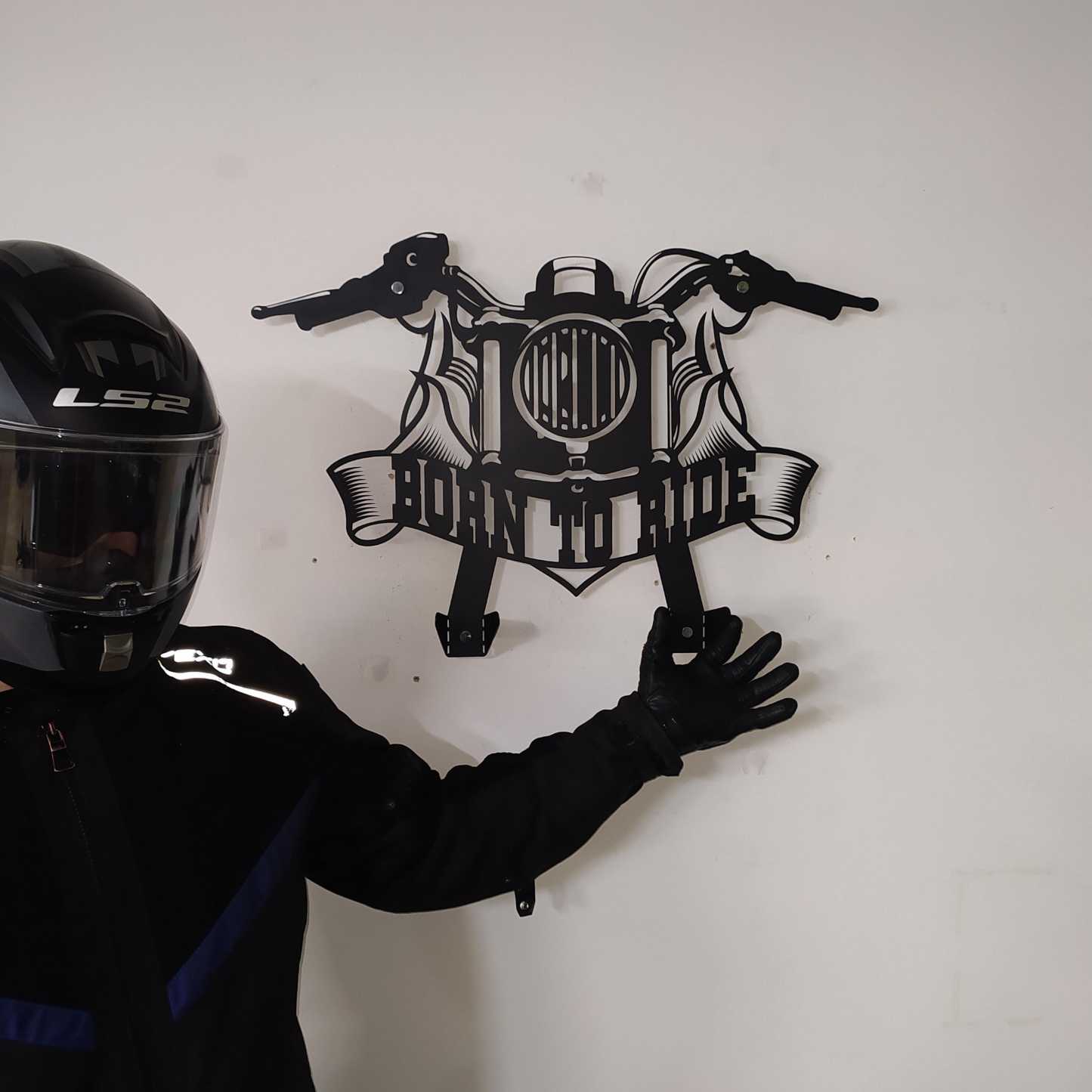 Custom Helmet Holder, Motorcycle Decor