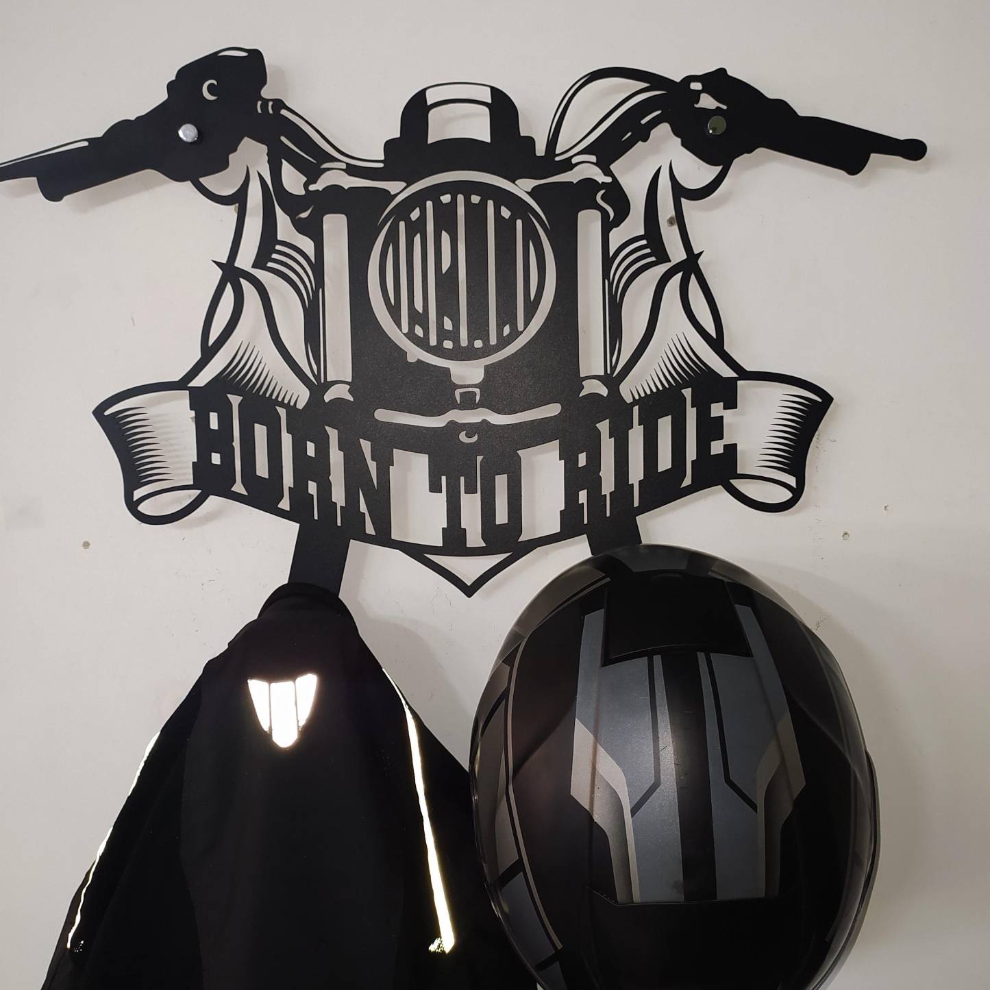 Custom Helmet Holder, Motorcycle Decor
