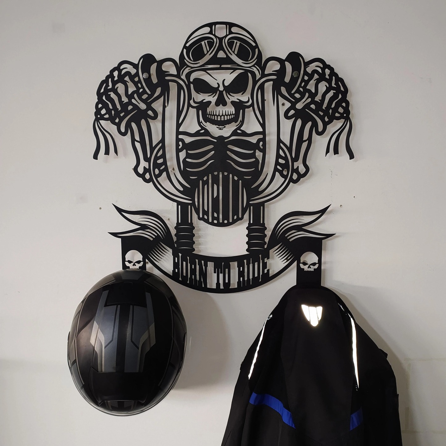 Custom Motorcycle Helmet Holder
