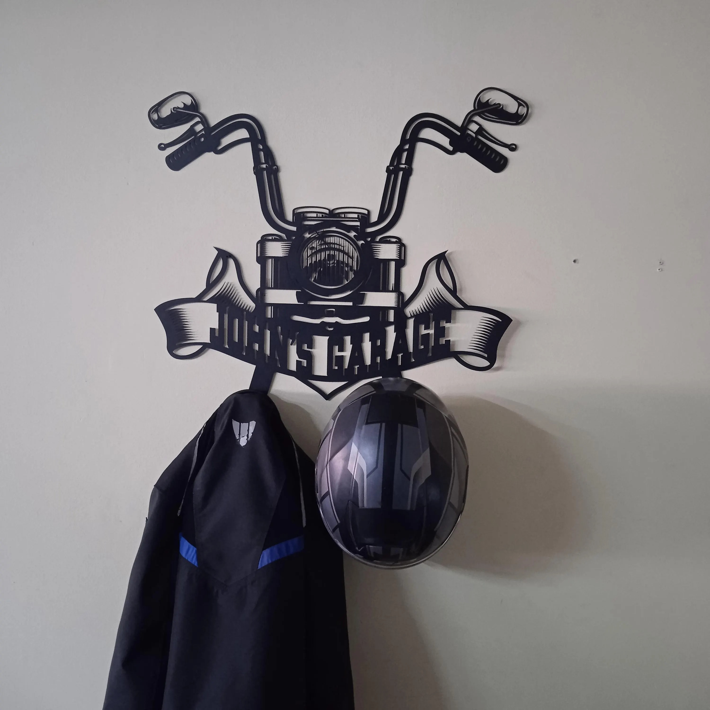 Motorcycle Helmet Holder, Helmet Coat Jacket Hanger Rack