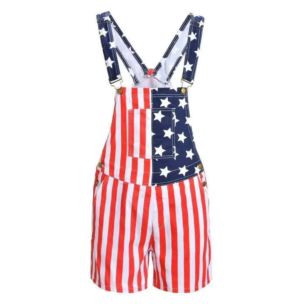 Men’s & Women’s American Flag Overalls