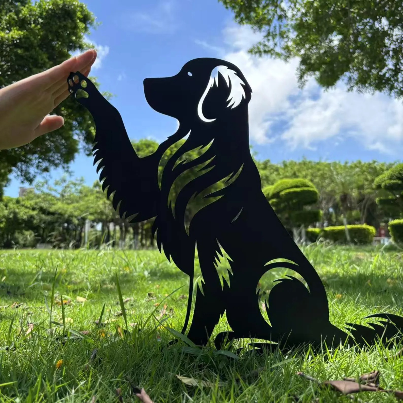 Golden Retriever High Five