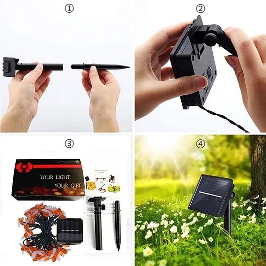 Solar LED Bee String Lights