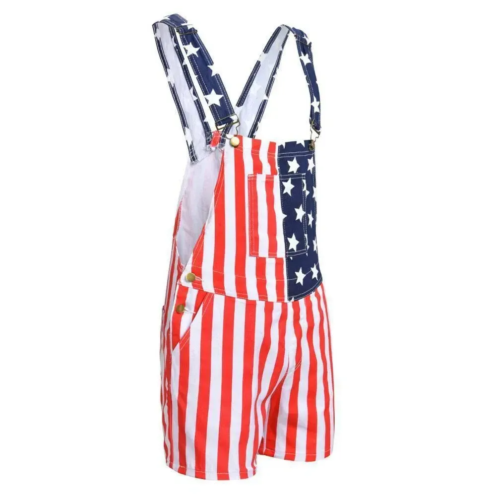 Men’s & Women’s American Flag Overalls