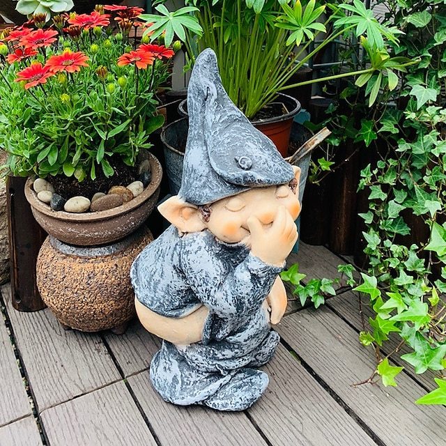 Butt Naked Gnome Garden Statue