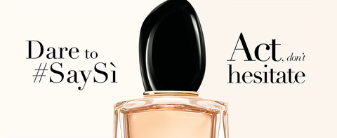 Yes by Giorgio Armani. The fragrance of new femininity.