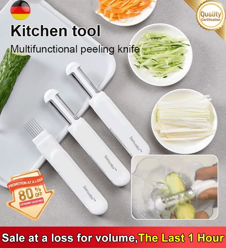 Senusto™ Multifunctional 3-in-1 peeling knife