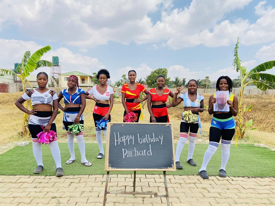 African woman football-Wish From Africa-birthday wishes from africa-blessings from africa-greetings from africa