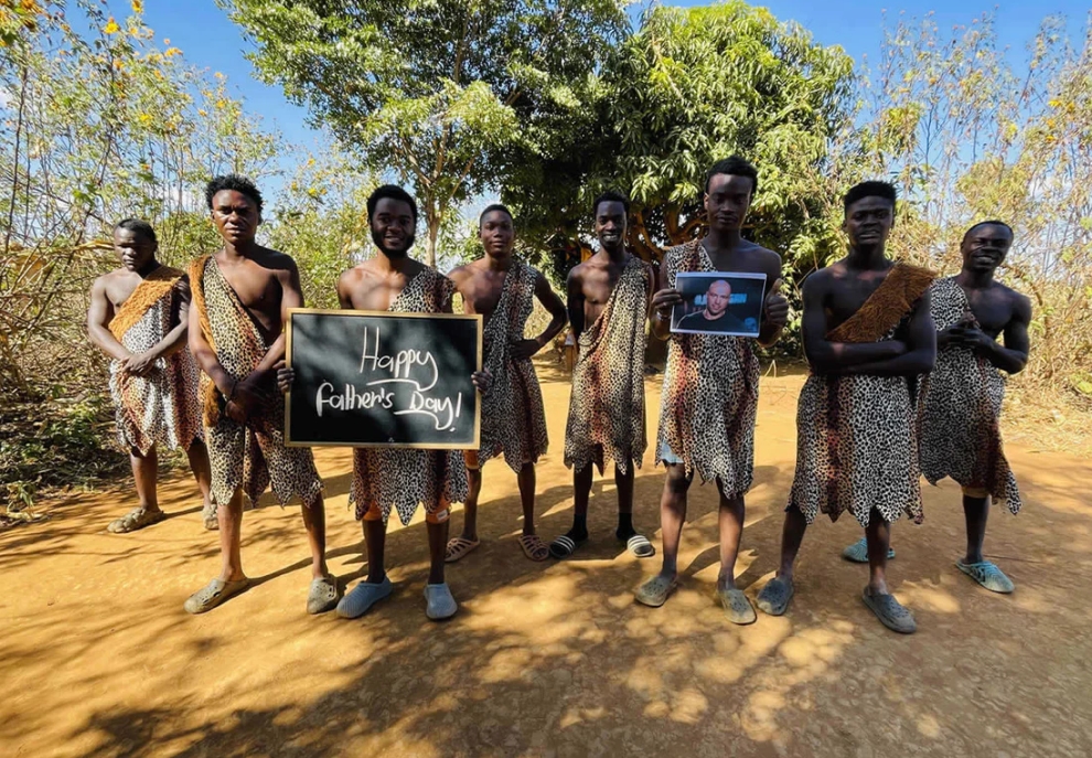 Greetings from Africa-Gifts from Africa-African guys cameo wish video-African man Tribe