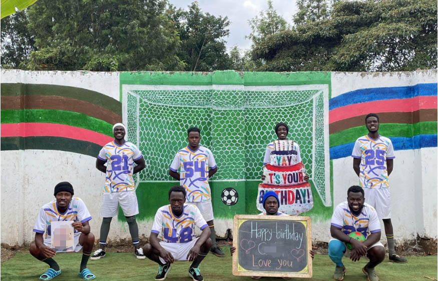 African man football