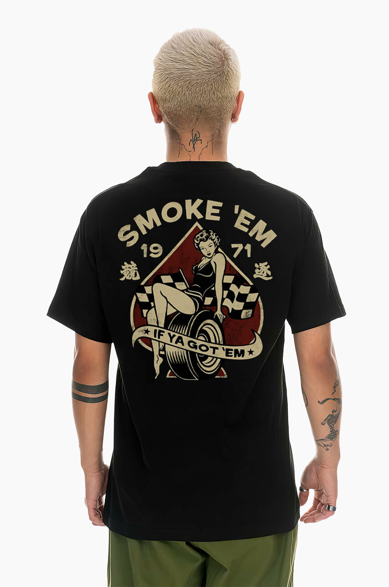 Smoke 'Em Racing Girl T-shirt 