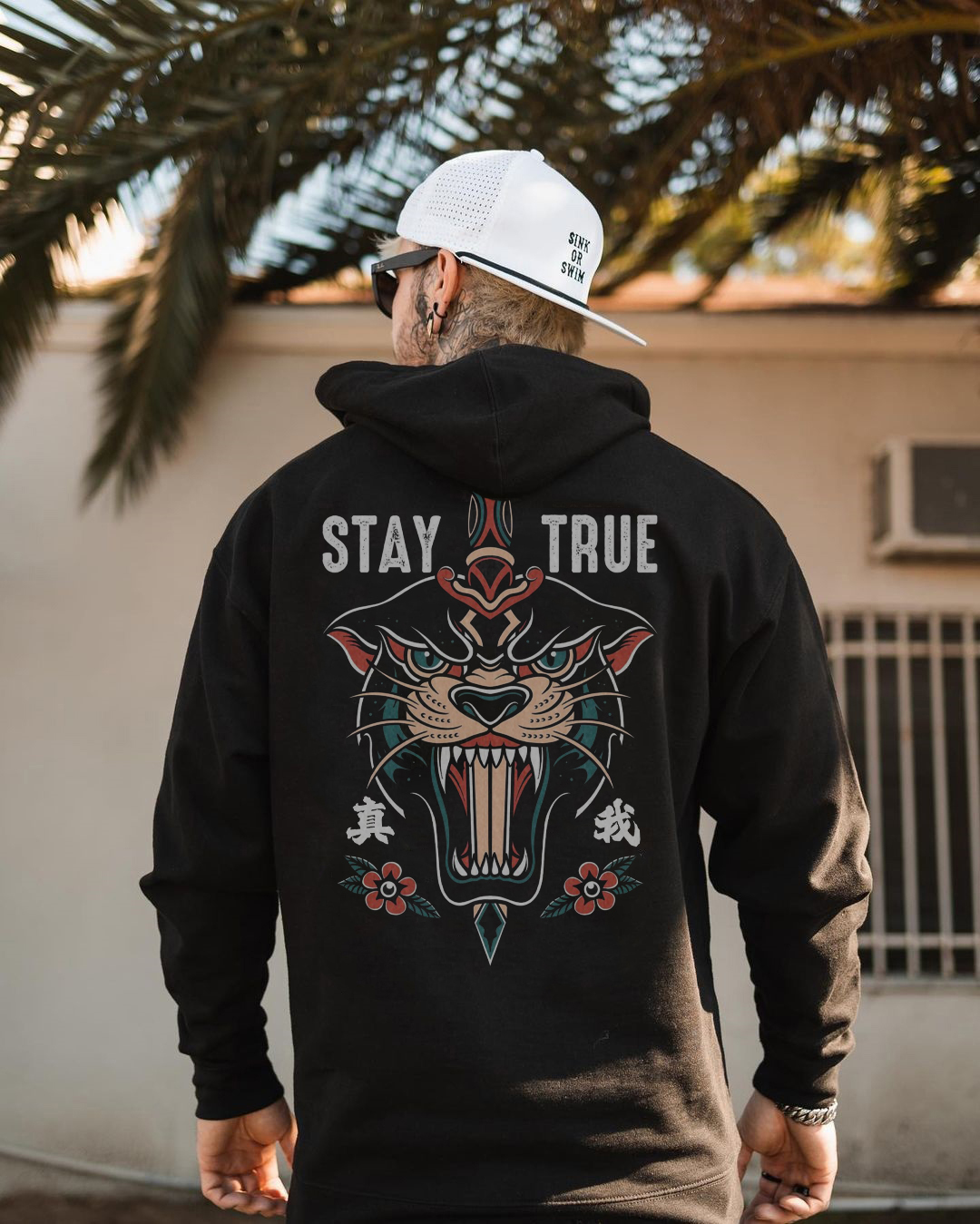 Tattoo inspired clothing: Stay True Panther Hoodie-Wawl Soul