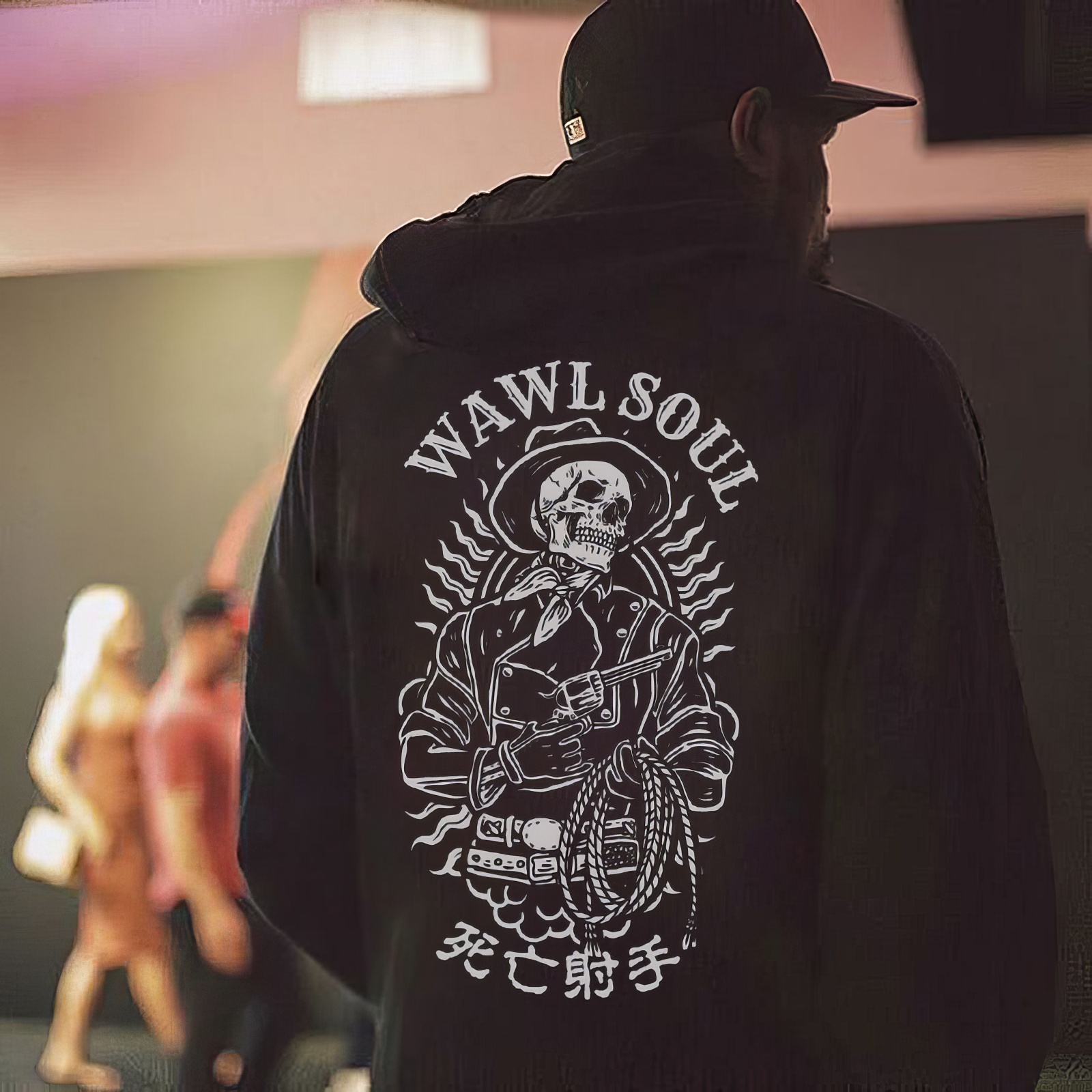 Tattoo inspired clothing: Death Shooter Hoodie-Wawl Soul