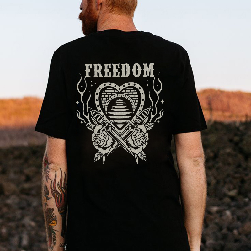 Tattoo inspired clothing: Stair to Freedom T-shirt-Wawl Soul