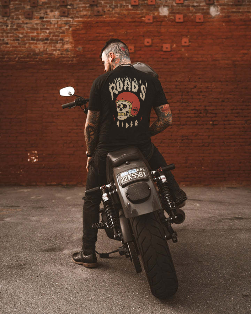 Tattoo inspired clothing: Road's Rider T-shirt-Wawl Soul