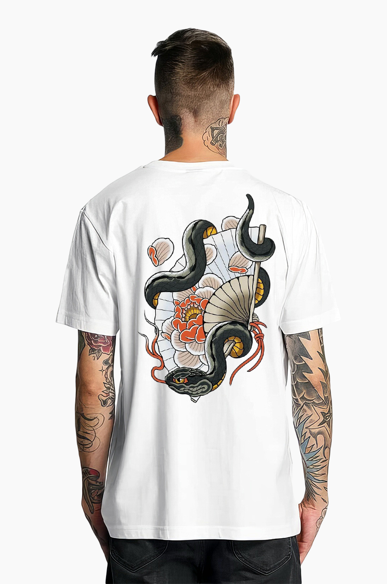 Snake And Fan T-shirt