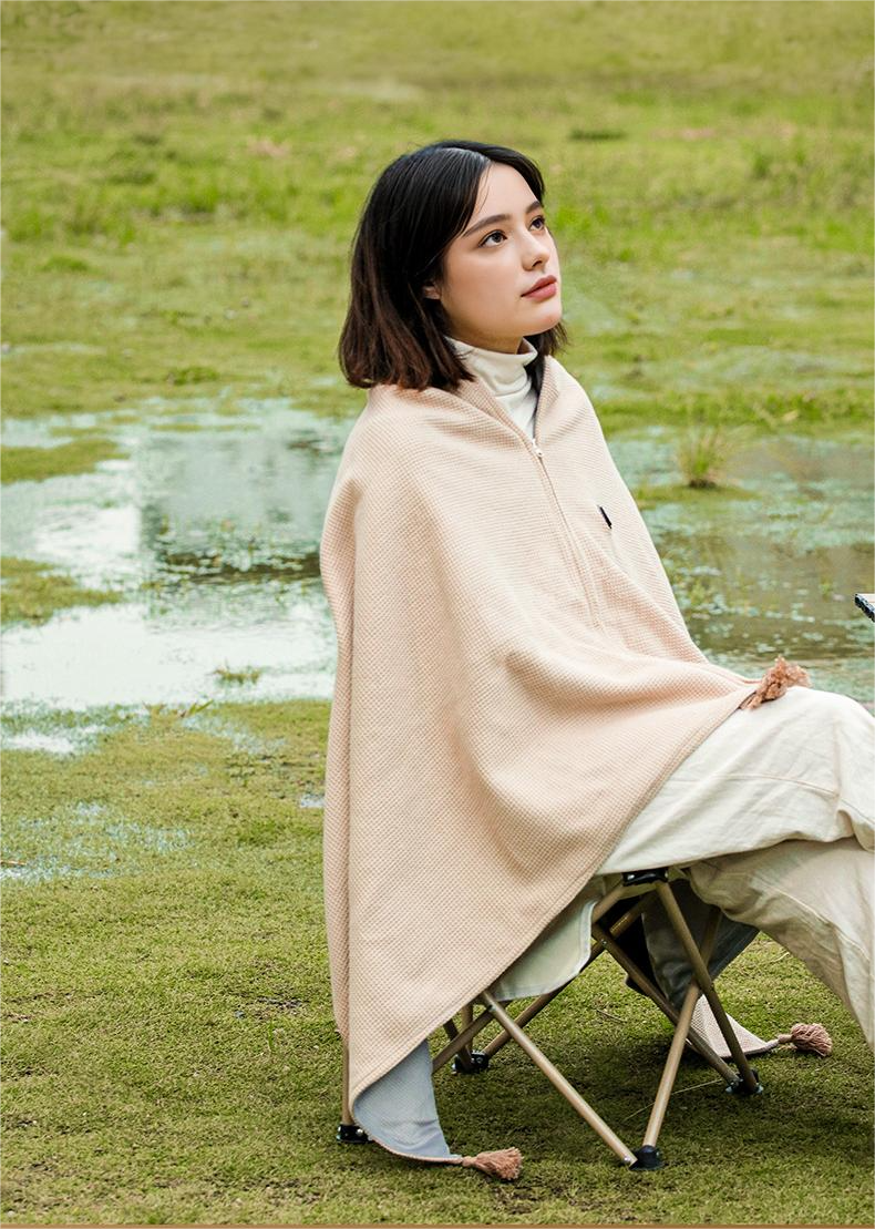 heated shawl with pockets