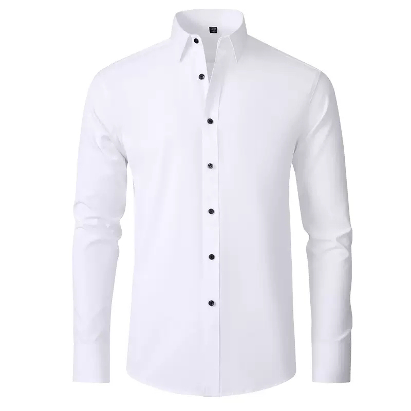 Stretch Non-Iron Anti-Wrinkle Shirt-White