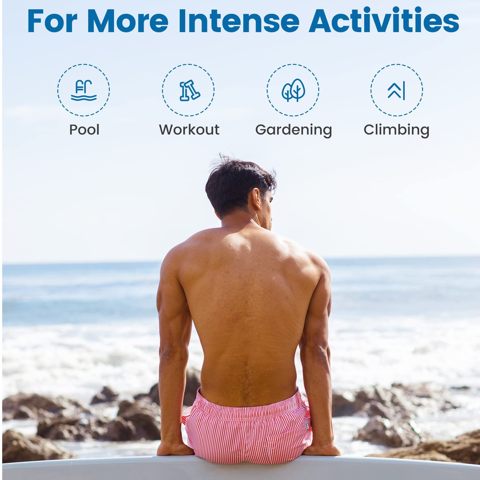 Tropical Crush Mens Swim Trunks with Compression Liner Lindasporty