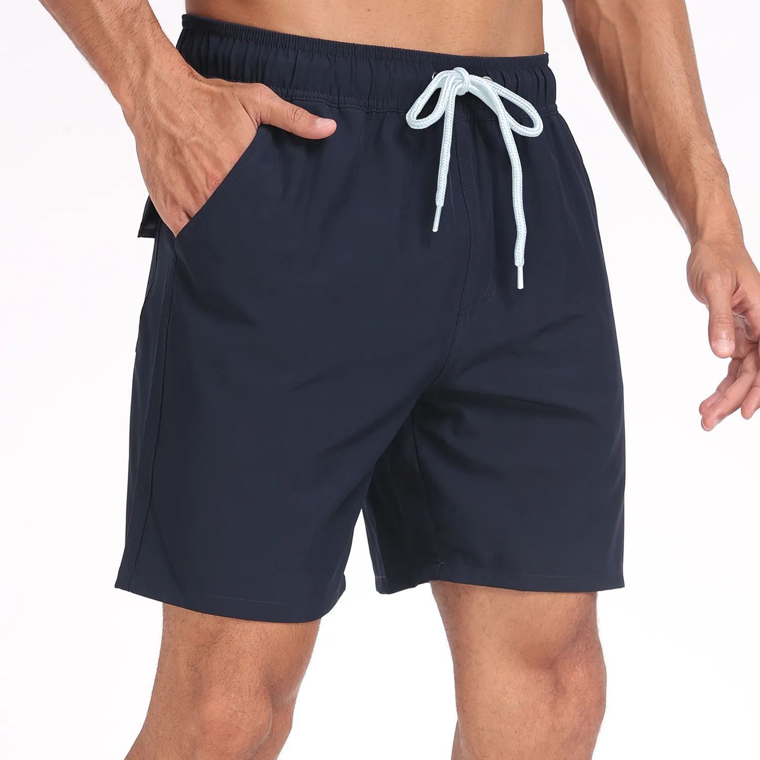 Navy -2 In 1 Sport Swim Trunks – Lindasporty