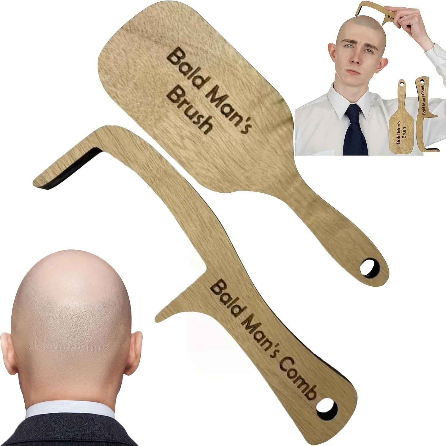 Bald Man's Brush&Comb