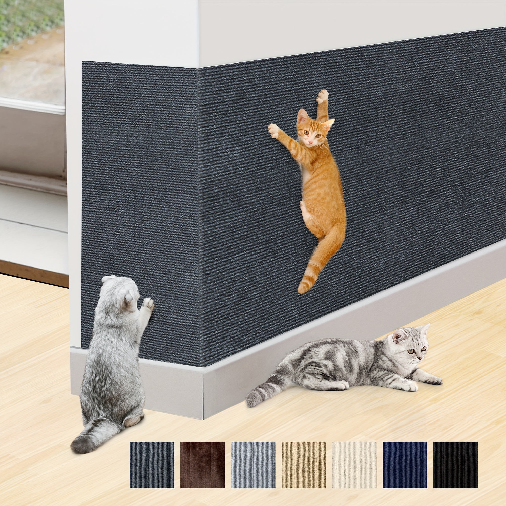 New Cat Scratching Mat Sticker