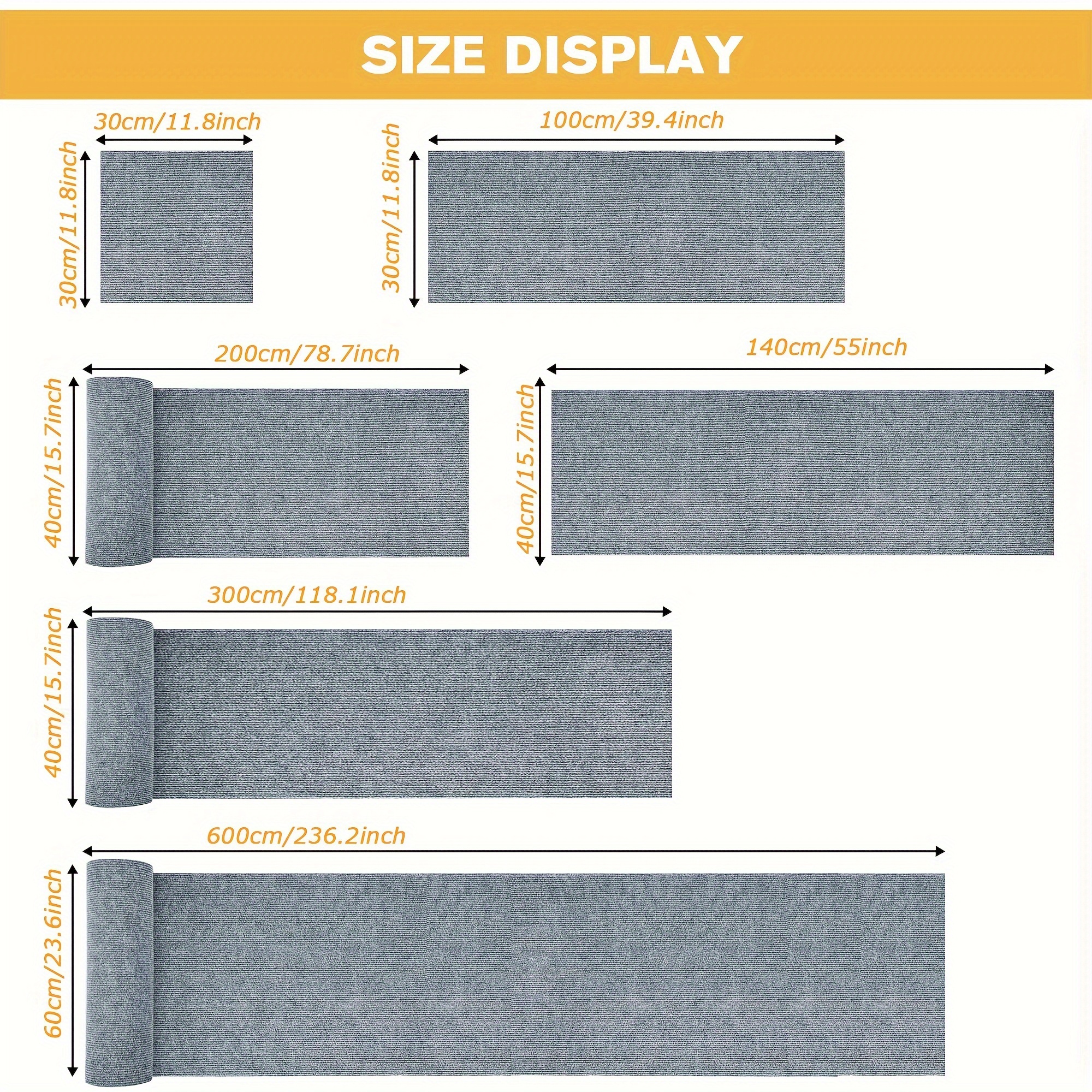 New Cat Scratching Mat Sticker