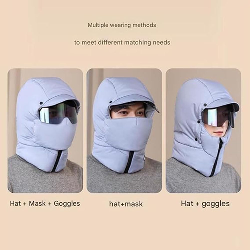 Windproof Full Coverage Outdoor Mask with Glasses