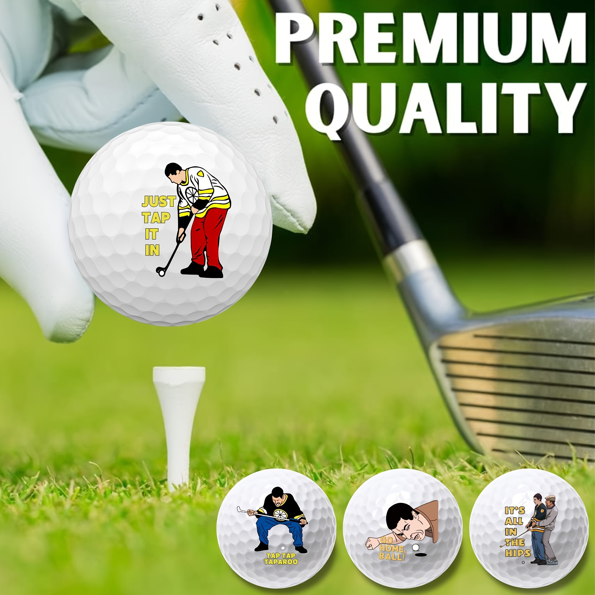 Counts Funny Golf Balls Gift Set（4pcs）