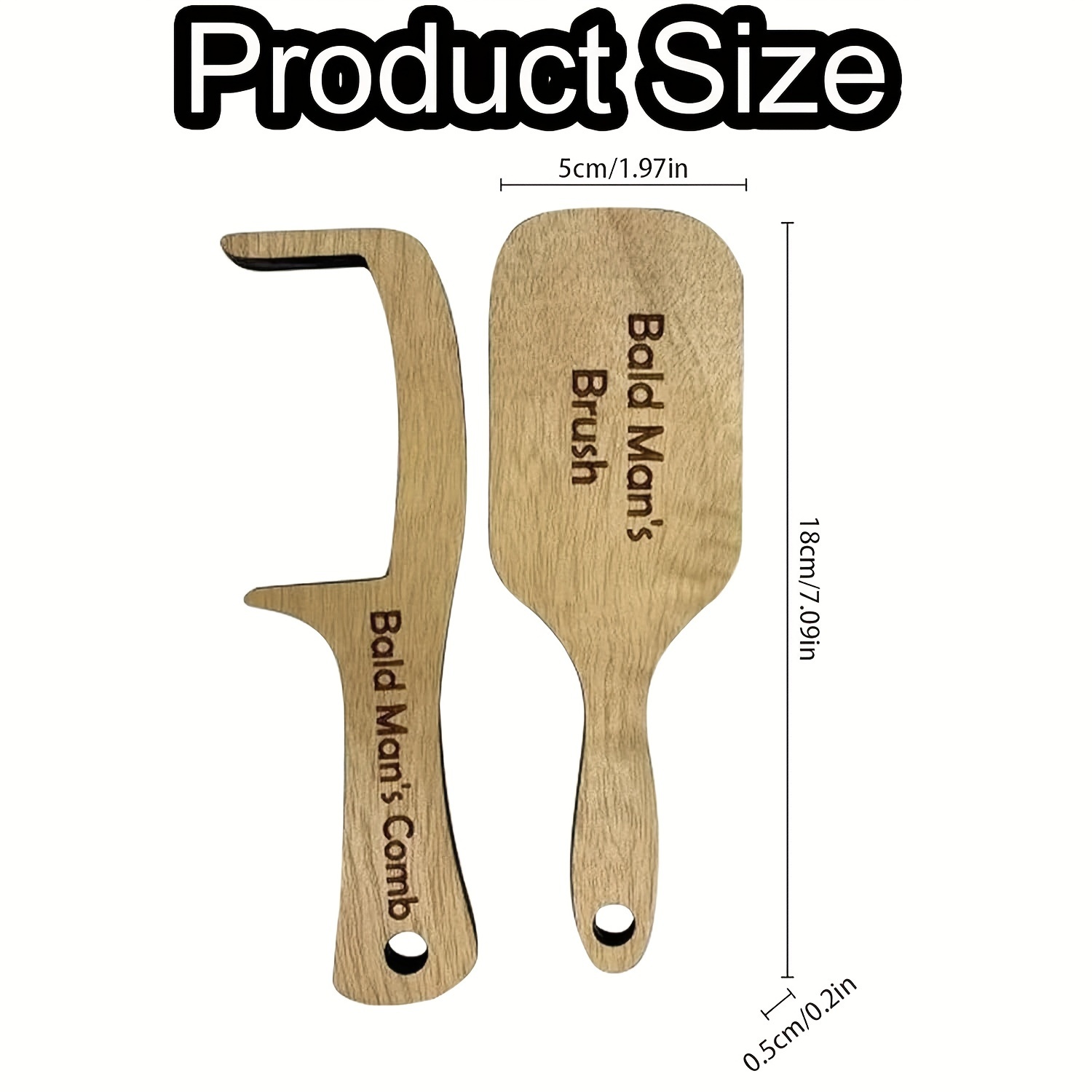 Bald Man's Brush&Comb